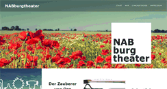 Desktop Screenshot of nabburgtheater.de