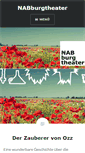 Mobile Screenshot of nabburgtheater.de