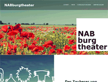 Tablet Screenshot of nabburgtheater.de